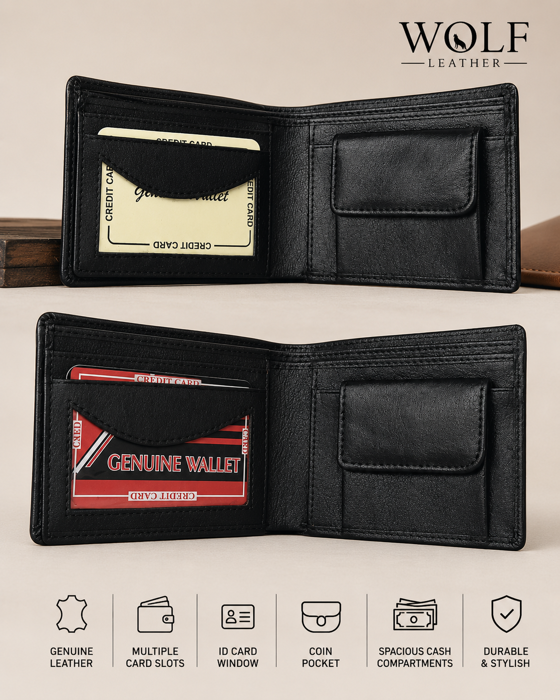 Executive Genuine Leather Wallet for Men